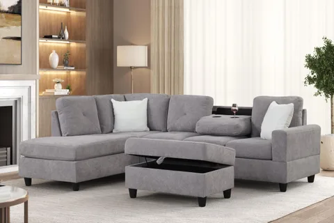 Zuma – Sectional ONLY – Grey