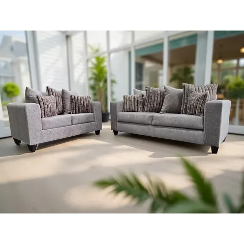 S325 Kora 2-Piece Sofa & Loveseat Set (Smoke)